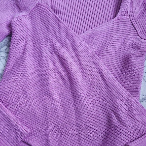 Knit Wrap Sweater pink rose - Picture 5 of 9